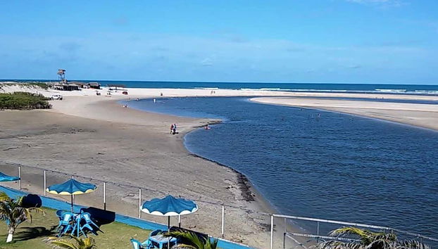 Panoramica sulla spiaggia di Águas Belas